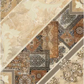 плитка напольная carpets 43*43 темно-коричневый декорир 434384032 /67,3/