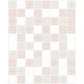 Плитка настенная Arabesque 25*20 белый фон AYB051R