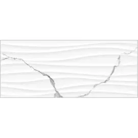 плитка настенная arto 25х60 белый рельеф 10100001339