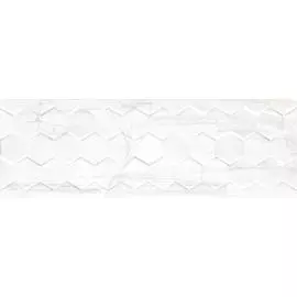 плитка настенная brennero hexagon белый 25x75 51031