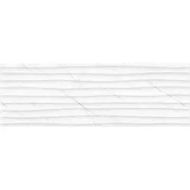 плитка настенная (декор) верди 1 белый 25*75