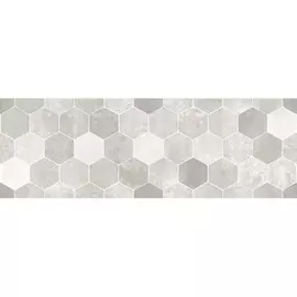 плитка настенная гексацемент 20х60 серый 1064-0294