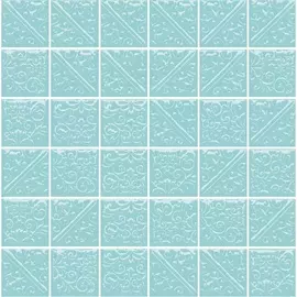 Плитка настенная Ла-Виллет бирюзовый 30,1х30,1 21026