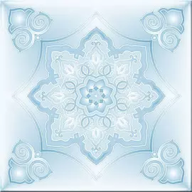 Плитка потолочная Шахерезада 2 голубой 8шт