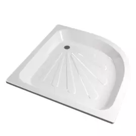 поддон стальной 80*80*15 полукруг d 50 (505235)