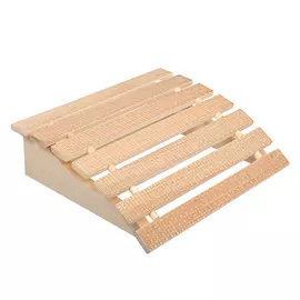 подголовник липовый мягкий, с орнаментом рогожка, 35*30*10 см банные штучки