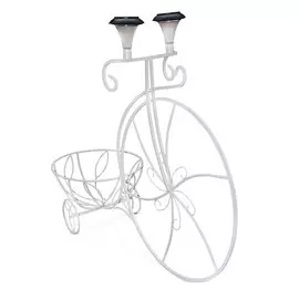 Подставка велосипед садовый с фонарем 53-351 W