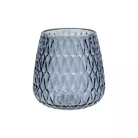 подсвечник декоративный стеклянный 105*105*105 вещицы антрацит ngb-3