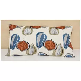 Подушка декоративная 30*55 на молнии (YG00192), Терракот, бирюза