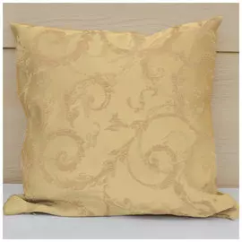 Подушка декоративная 40*40см на молнии, 01 вензель Золото-бежевый 60767/7