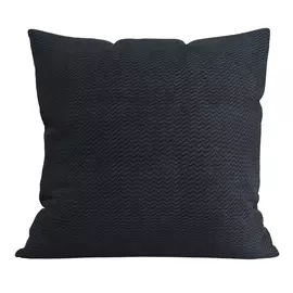 подушка декоративная нрава 44x44 велюр синий