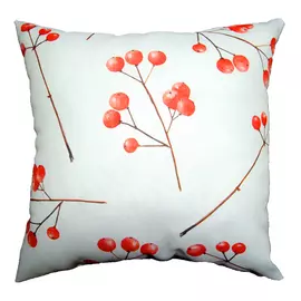 подушка декоративная рябина 40x40 габардин многоцветный
