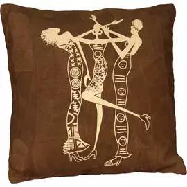 Подушка кожаная 3 DANCING (40x40)