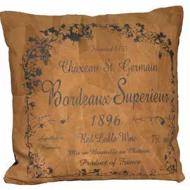 Подушка кожаная LABEL (60x60)