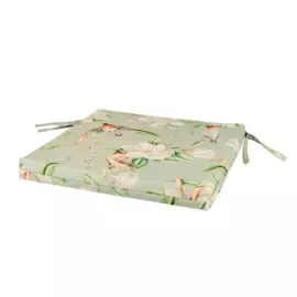 подушка на стул райский сад 40*40см мятный 58091066