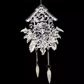 Подвеска декоративная ЧАСЫ пластик 19,7см 35032