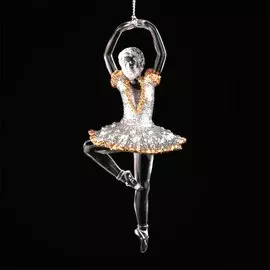 Подвеска декоративная ТУФЕЛЬКА пластик 13см 30712