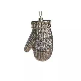 Подвеска РУКАВИЧКА 10см шампань пластик 67581