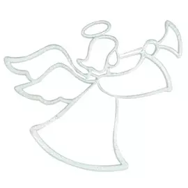 подвесное украшение ангел белый