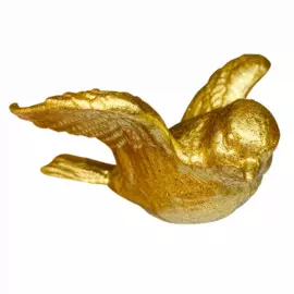 подвесное украшение птичка золотая