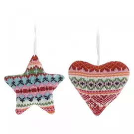 подвесное украшение сердце/звезда 9см dh9621050