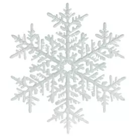 подвесное украшение снежинка серебряная 250