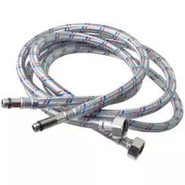 подводка гиб.для смес.с оплеткой из нерж.стали1/2"хм10х120см(пара-дл/кор.хвост),латун.концевики,mp-у