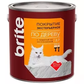 покрытие деревозащитное brite экстерьерное 2,7л бесцветное