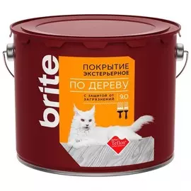 покрытие деревозащитное brite экстерьерное 9л бесцветное
