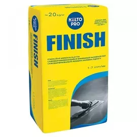 пол наливной финишный самовыравнивающийся kiilto finish, 20 кг