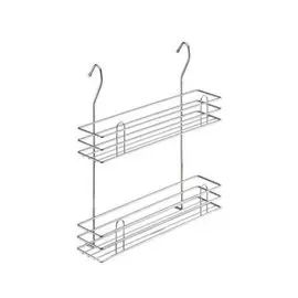 Полка для специй 2-х ярусная 350*105*400мм хром LE-540