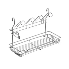 полка комбинированная 390*173*265мм хром mx-420