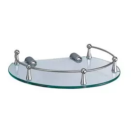 Полка стеклянная К-566 хром Wasser Kraft