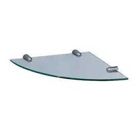 Полка стеклянная угловая К-533 хром Wasser Kraft