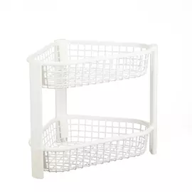 Полка угловая ЕВРО ИДЕЯ 2 секции белый М2758