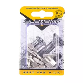 Полкодержатель лопаточка 5х17 ник.(12 шт) "Element