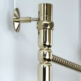 Полотенцесушитель нерж. ДВИН Лесенка Bubble2 80*50 золотой хром