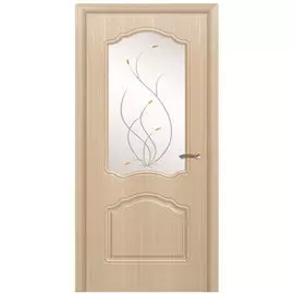 Полотно дверное ДОФ 70 Юлия ПВХ беленый дуб