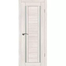 Полотно дверное DUPLEX 2 ДО 800 Дуб белый стекло Мателюкс