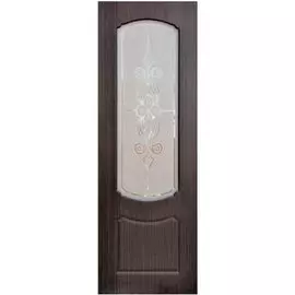 Полотно дверное ФО-1-800 венге Стелла прозрачная смола