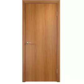 полотно дверное глухое 80x200см, ламинация, цвет миланский орех