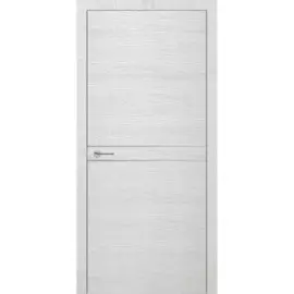 полотно дверное глухое horizont h13 2000х600 мм полипропилен окаша сильвер