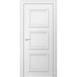 полотно дверное глухое miel 2000х600мм.,эмаль, цвет снежный