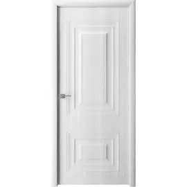 полотно дверное глухое владимир,пвх 2000х600мм,белый ясень