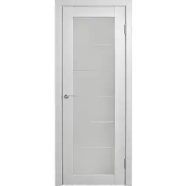 Полотно дверное INTERI 5/1 ДО 800 Дуб белый стекло Мателюкс