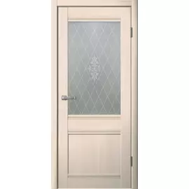 полотно дверное остекленное юта 2000х700мм, беленый дуб