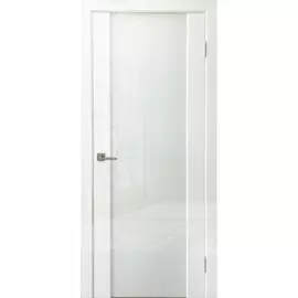 полотно дверное стекло сатинат diana 2000х700мм.,пвх, цвет белый глянец