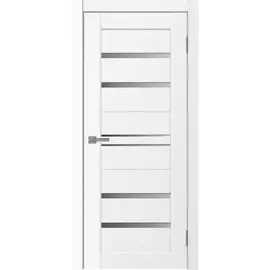 полотно дверное стекло сатинат neo 614 2000х600мм.,пвх, цвет белый ясень