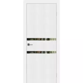 полотно дверное стекло зеркальное alta 2000х800мм.,пвх, цвет белый глубокий