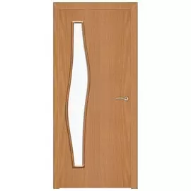 Полотно дверное Волна ДО700 Миланский орех
